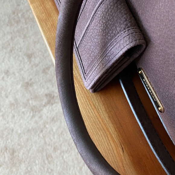 Burberry Kirley Satchel + Wallet Brown Cow Grain Pebbled Leather - Picture 5 of 16